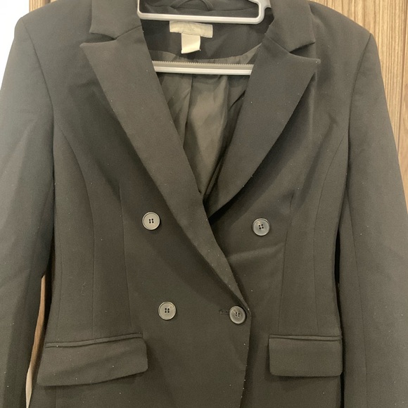 H& M Womens Black  Suit Jacket Size XS - Picture 4 of 12